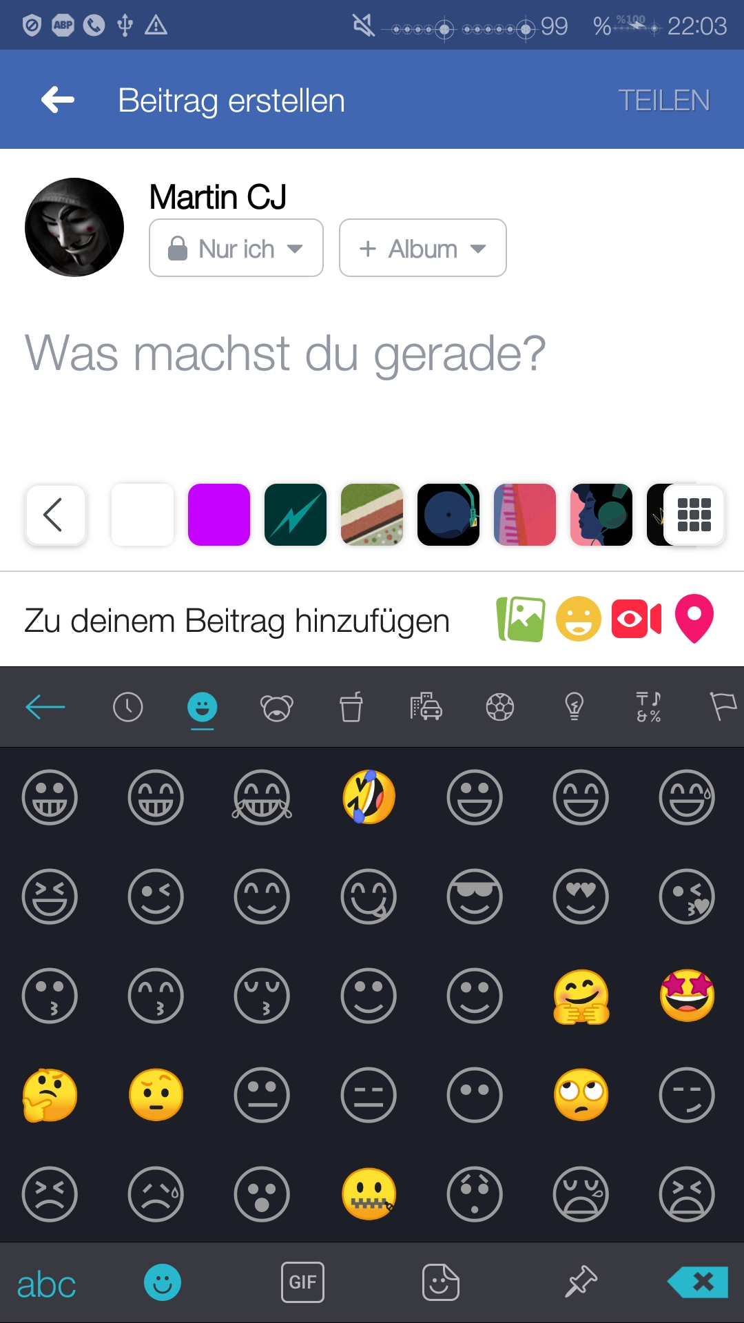 Honor-9-Keyboard-90-der-emojis-sind-schwarzkeine-Farbe-warum