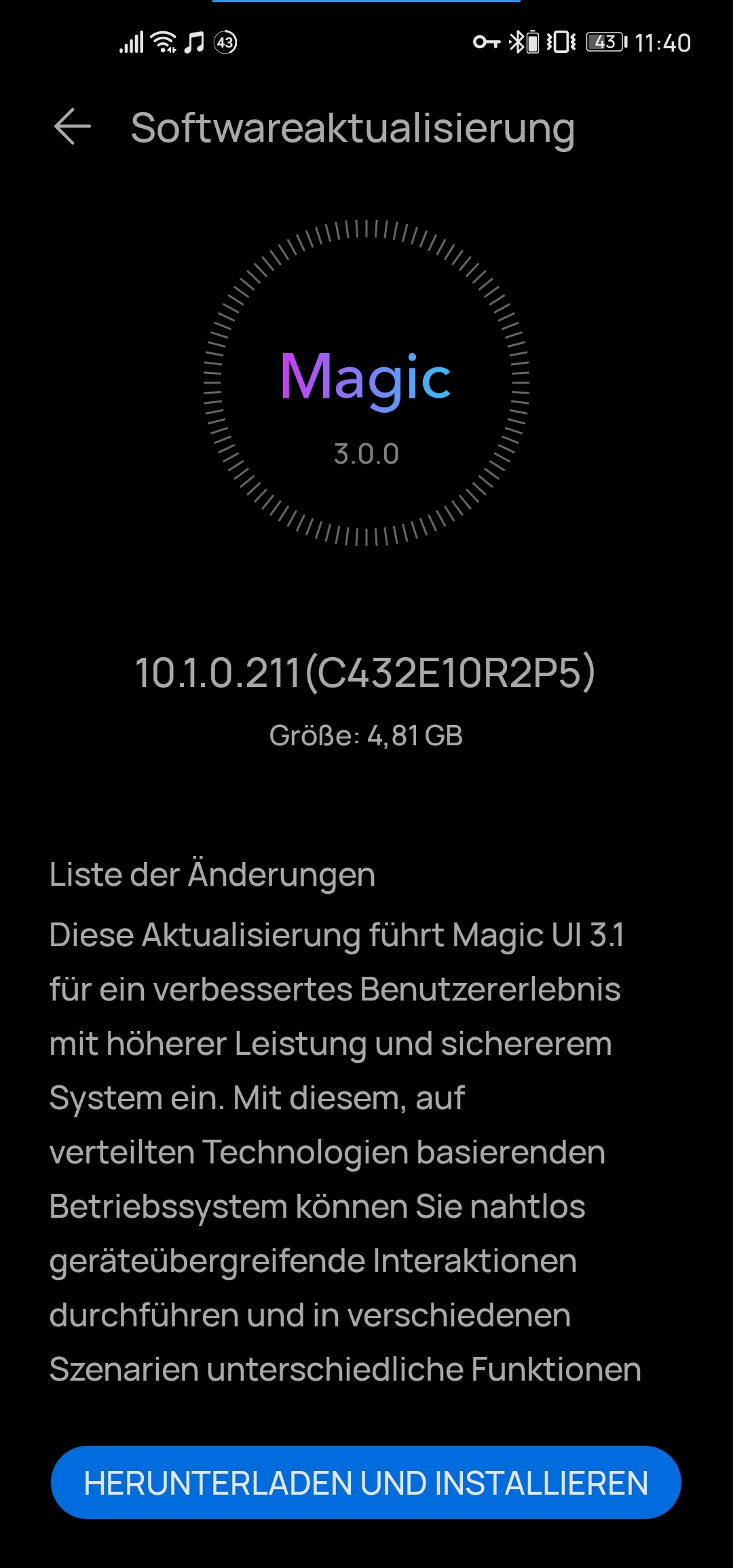 HonornbspView20nbspMagicnbspUInbsp31nbspUpdatenbspwirdnbspverteilt