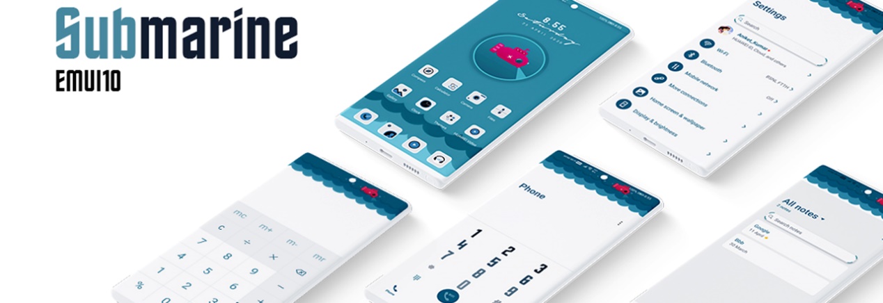 Temas-Tema-animado-nuevo-Submarine-para-EMUI-10-y-MagicUI-21-
