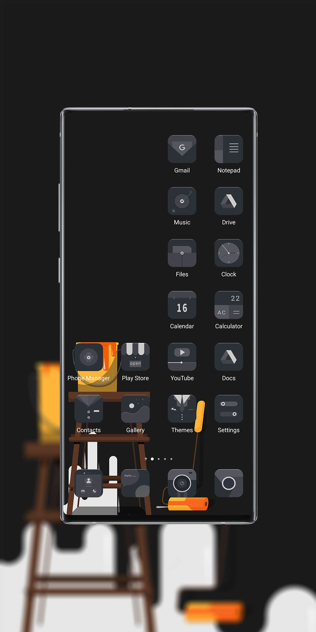 NUEVO-TEMA-Black-Paint-para-usuarios-EMUI-58-Descarga-ahora