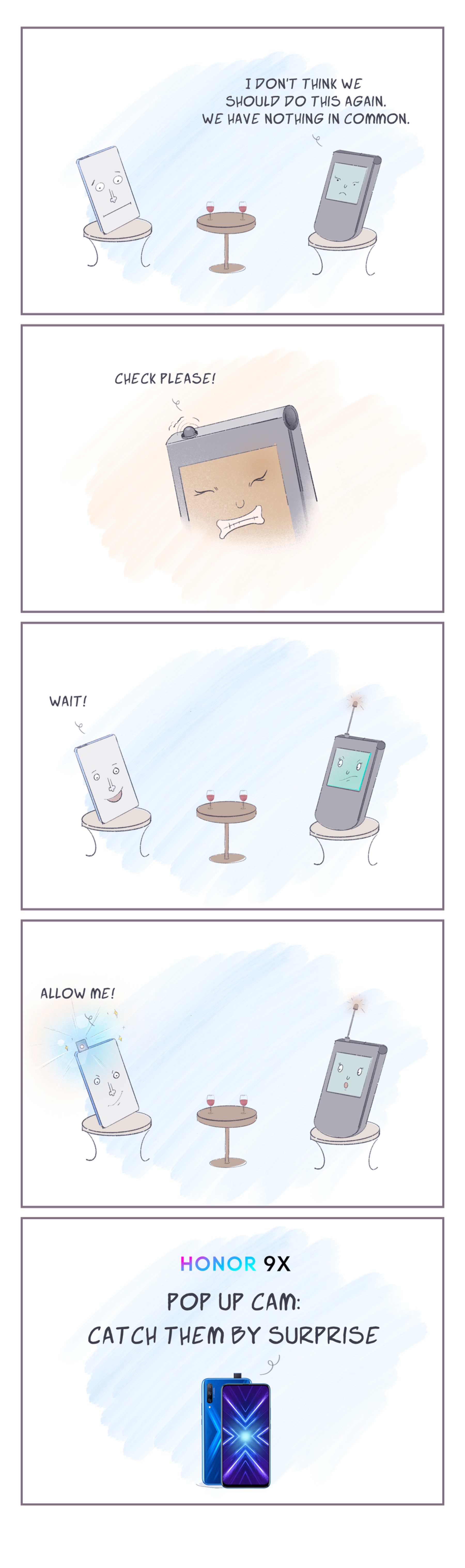 HONOR-9X-Comics-Pop-Up-con-sorpresa-Cámara-frontal