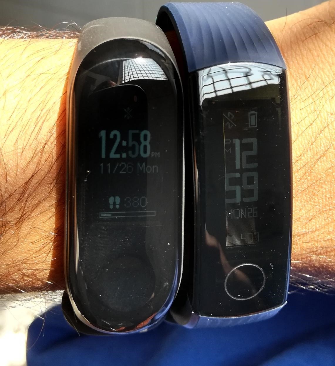 Comparación-Honor-Band-3-VS-Mi-Band-3
