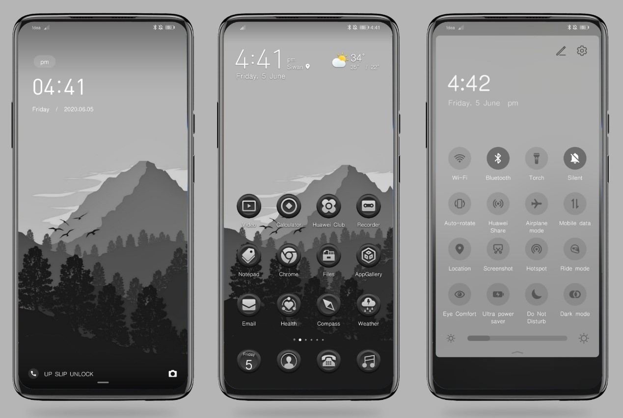 Temas-Nuevo-Tema-de-Black-Mountain-para-EMUI-10-y-Magic-UI-3-Ideal