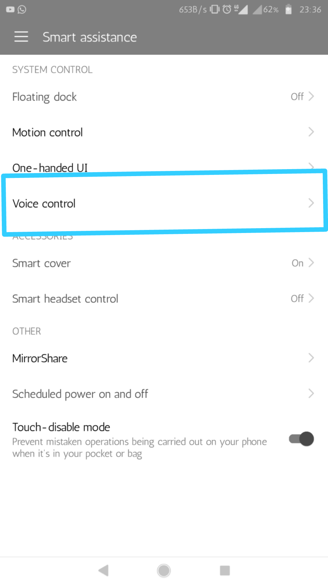Gesto-de-llamada-rápida-en-un-teléfono-Honor