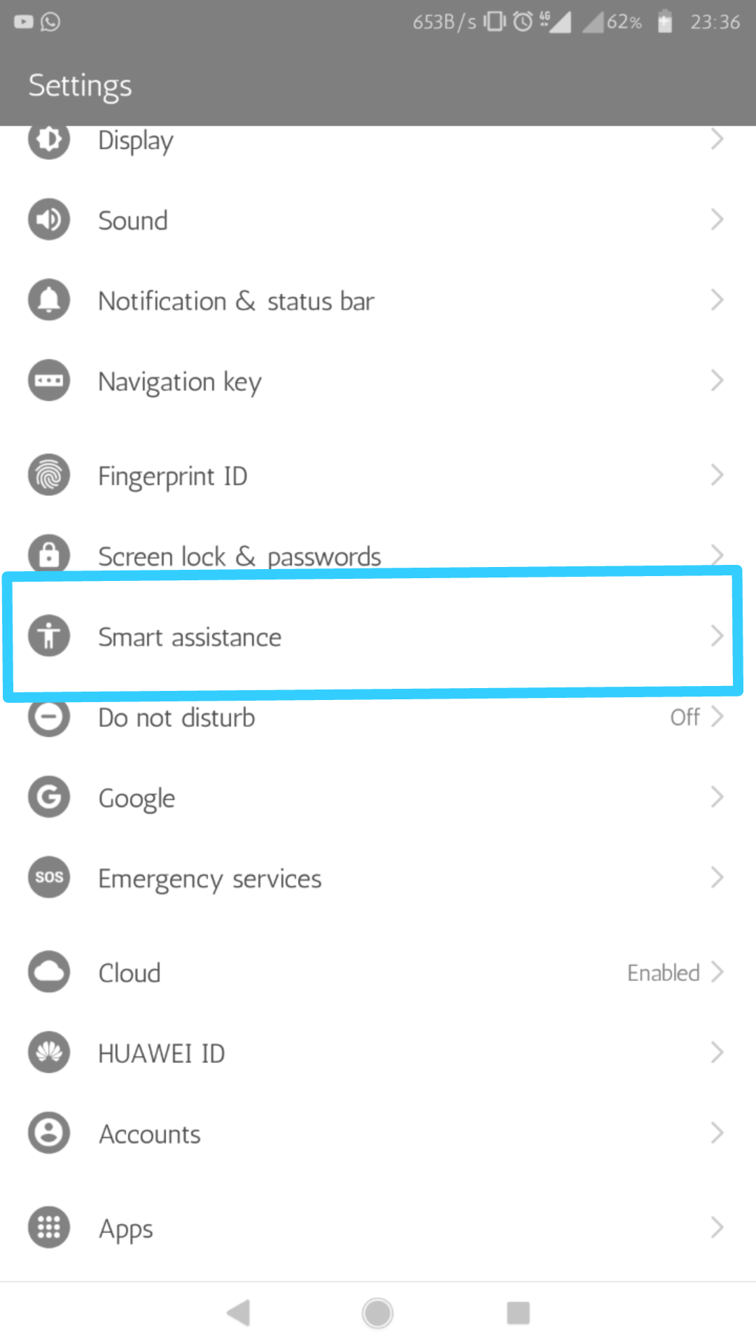 Gesto-de-llamada-rápida-en-un-teléfono-Honor