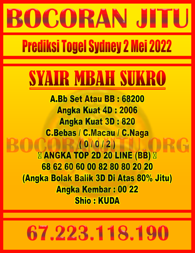Master togel sdy