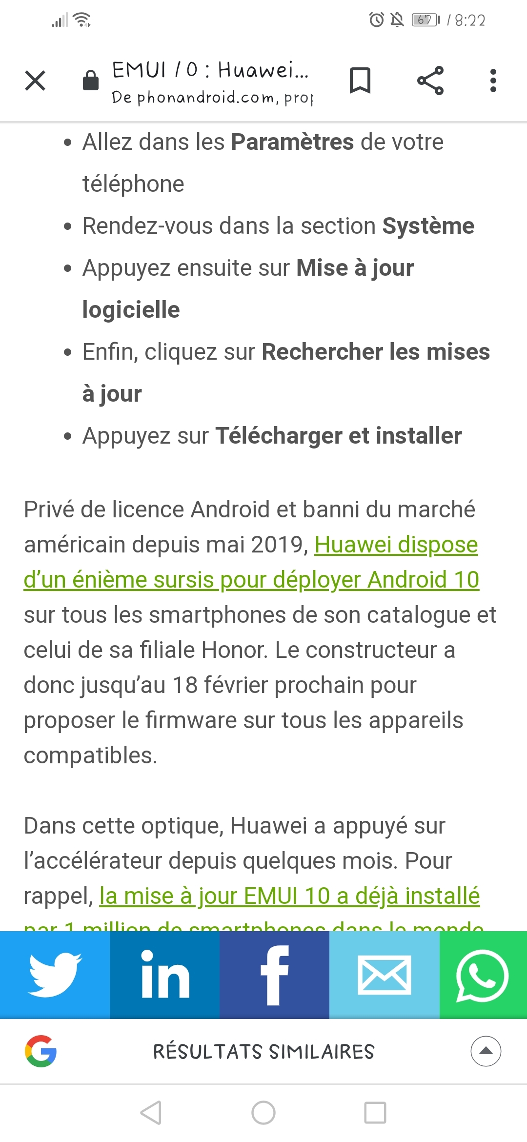 Mise-à-jour-du-Honor-10-lite