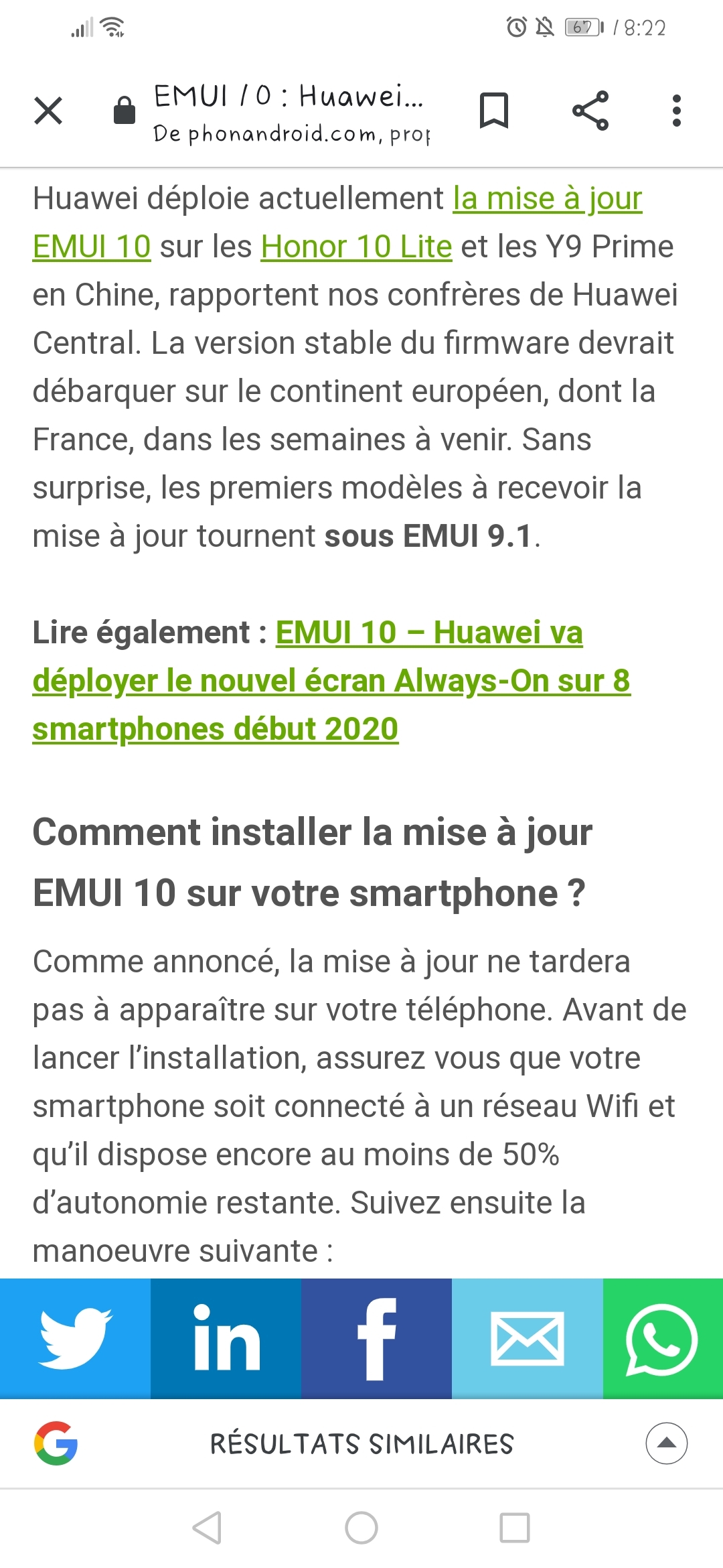 Mise-à-jour-du-Honor-10-lite