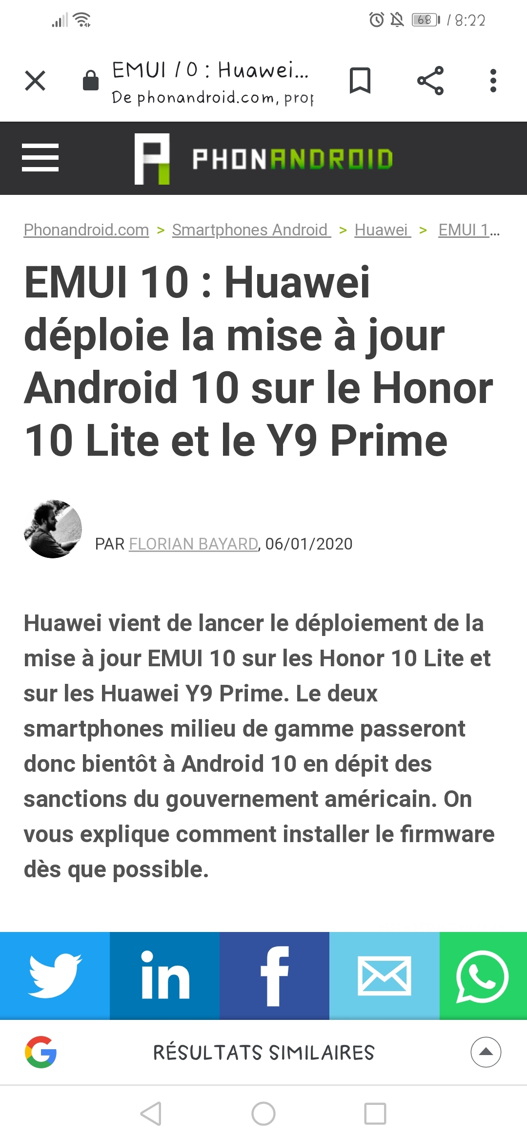 Mise-à-jour-du-Honor-10-lite