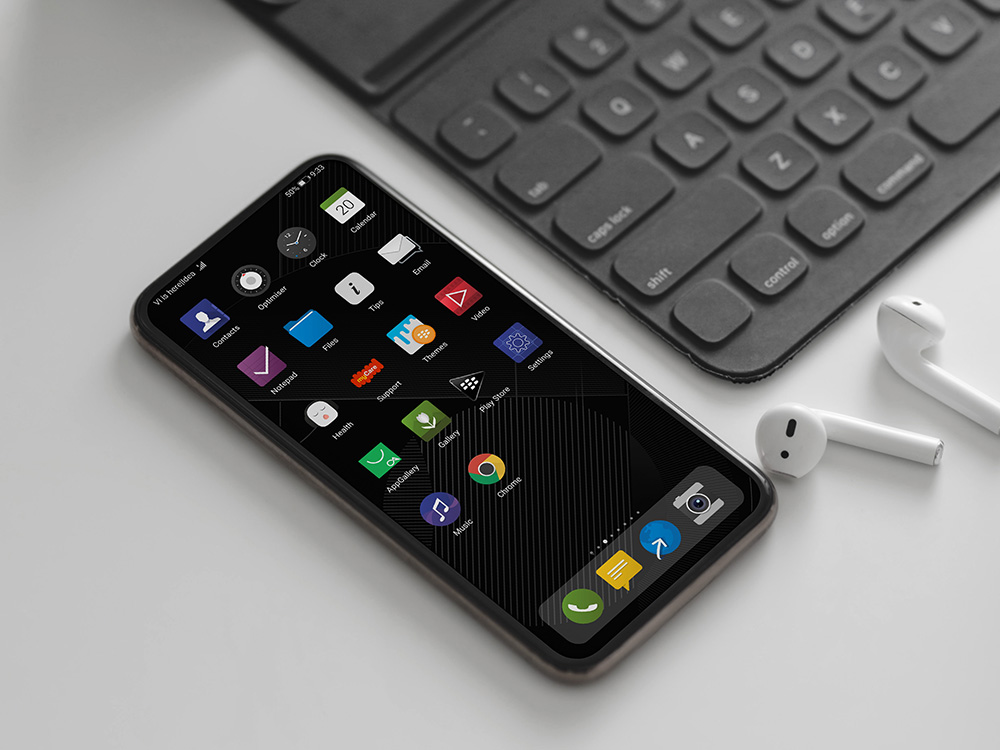 pspanThème-Black-OS-Dark-pour-Huawei-EMUI-910-Magic-Ui-21-Utilisateurs
