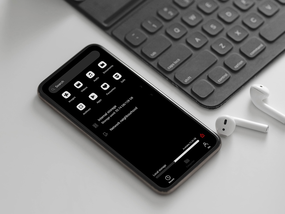pspanThème-Black-OS-Dark-pour-Huawei-EMUI-910-Magic-Ui-21-Utilisateurs