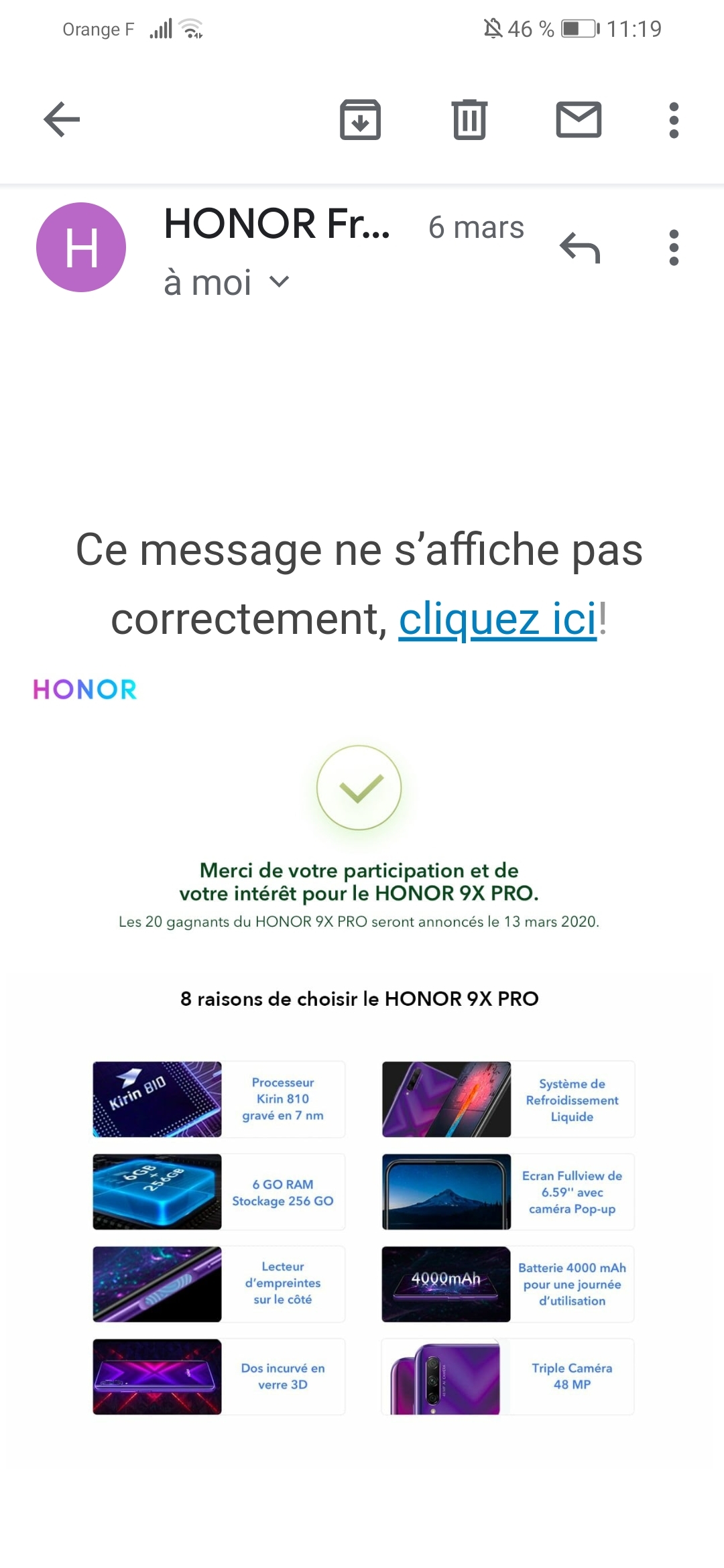 Résultats-concours-honor-9x-pro-