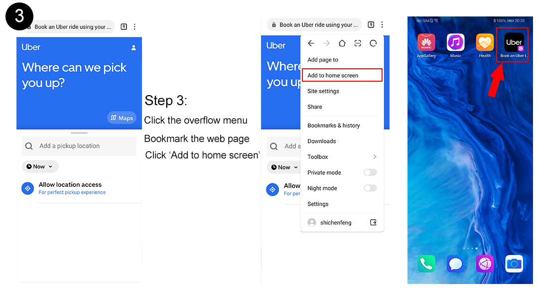 Guide-dapplication-Comment-utiliser-Uber-sur-le-HONOR-9A
