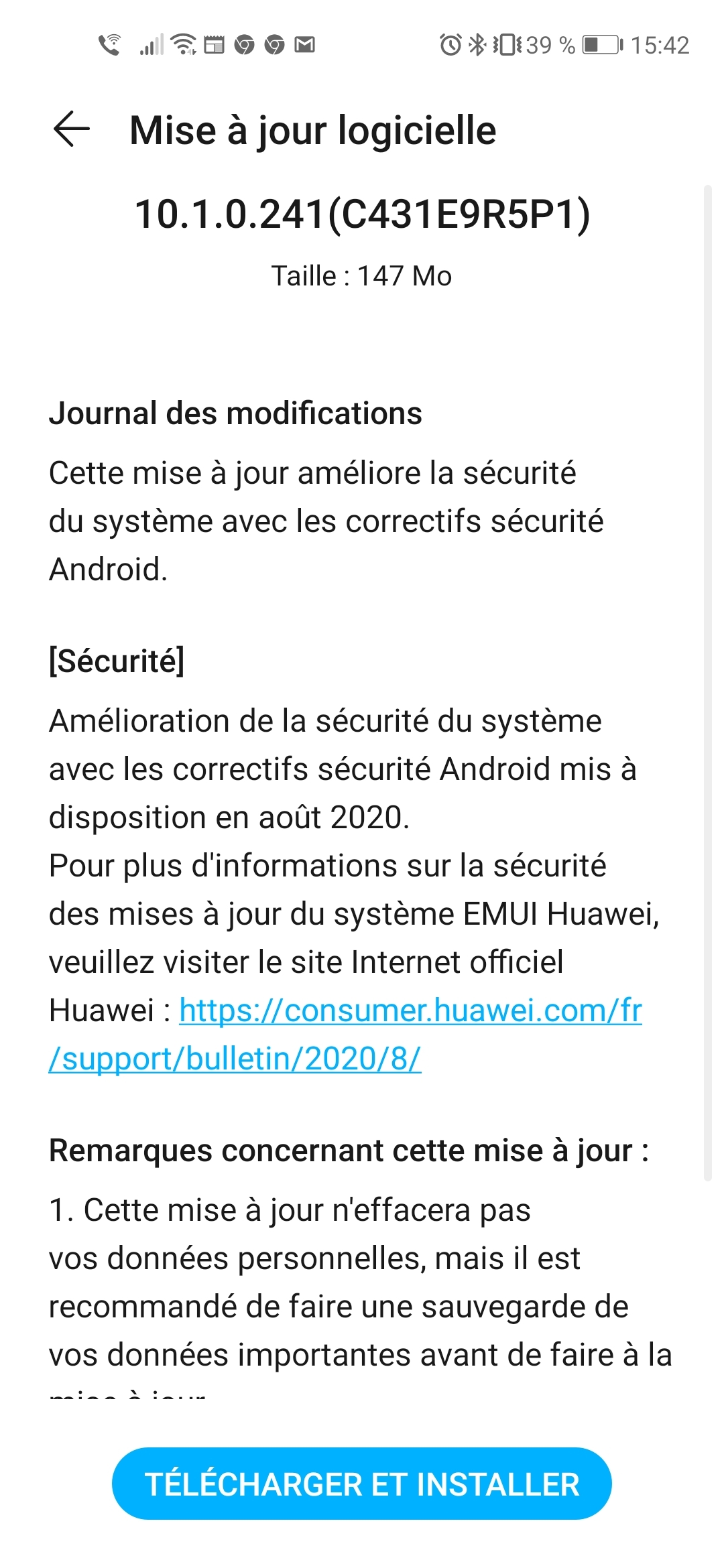 pMise-à-jour-sécurité-du-mois-daoût-2020-pour-le-Honor-20-Pro-reçu