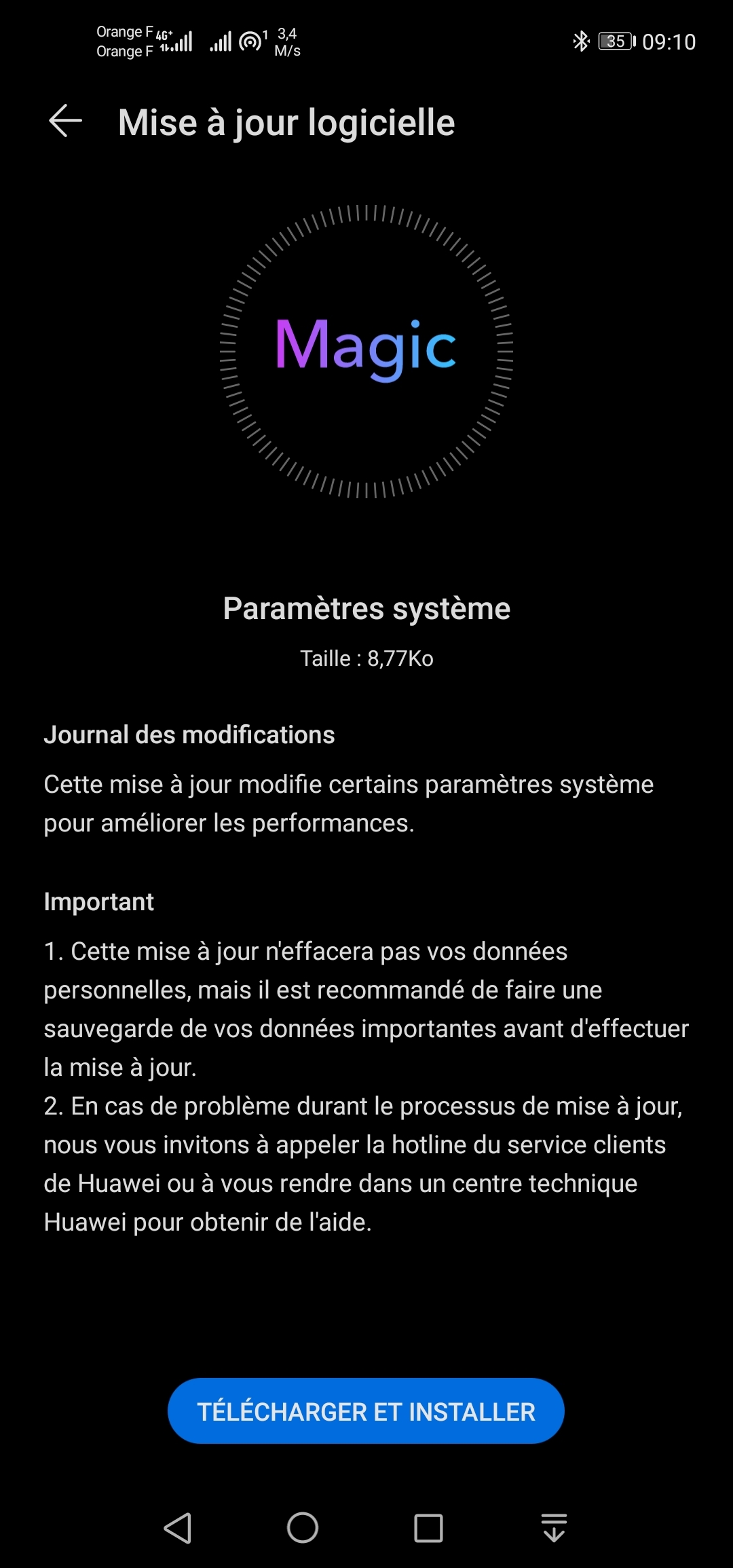 pBonjourUne-mise-à-jour-système-pour-améliorer-les-performances-est