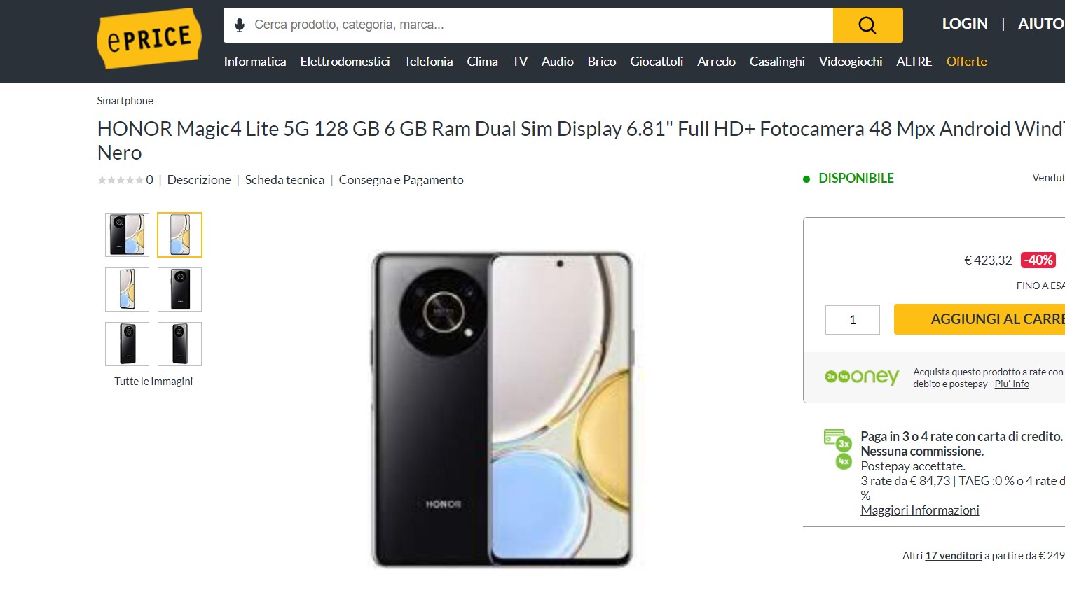 pspan-stylefont-size18pxSegnalo-un-ottimo-prezzo-per-lstrongHONOR