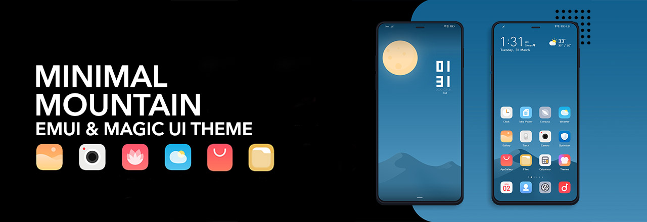 Theme-Share-Minimal-Mountain-Theme-For-EMUI-10-and-Magic-UI-30-Devices