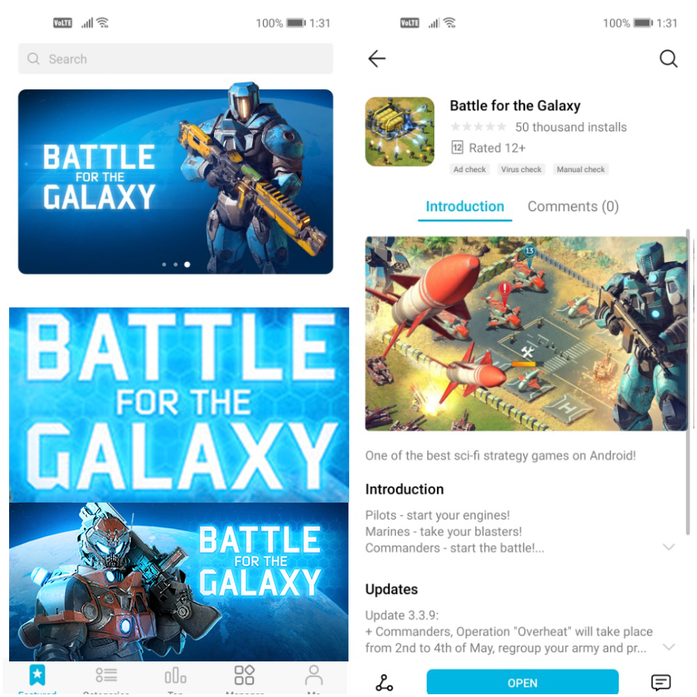 Game Recommendation] Battle for the Galaxy - Huawei App Gallery | HONOR  CLUB (UK)