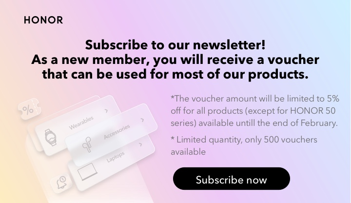 Subscribe-Now-to-our-HiHONOR-Newsletter-and-get-5-OFF